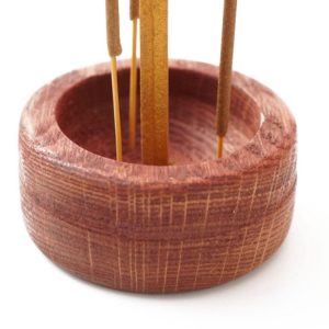 Support en bois pour bâtonnets d'encens et encens en vrac